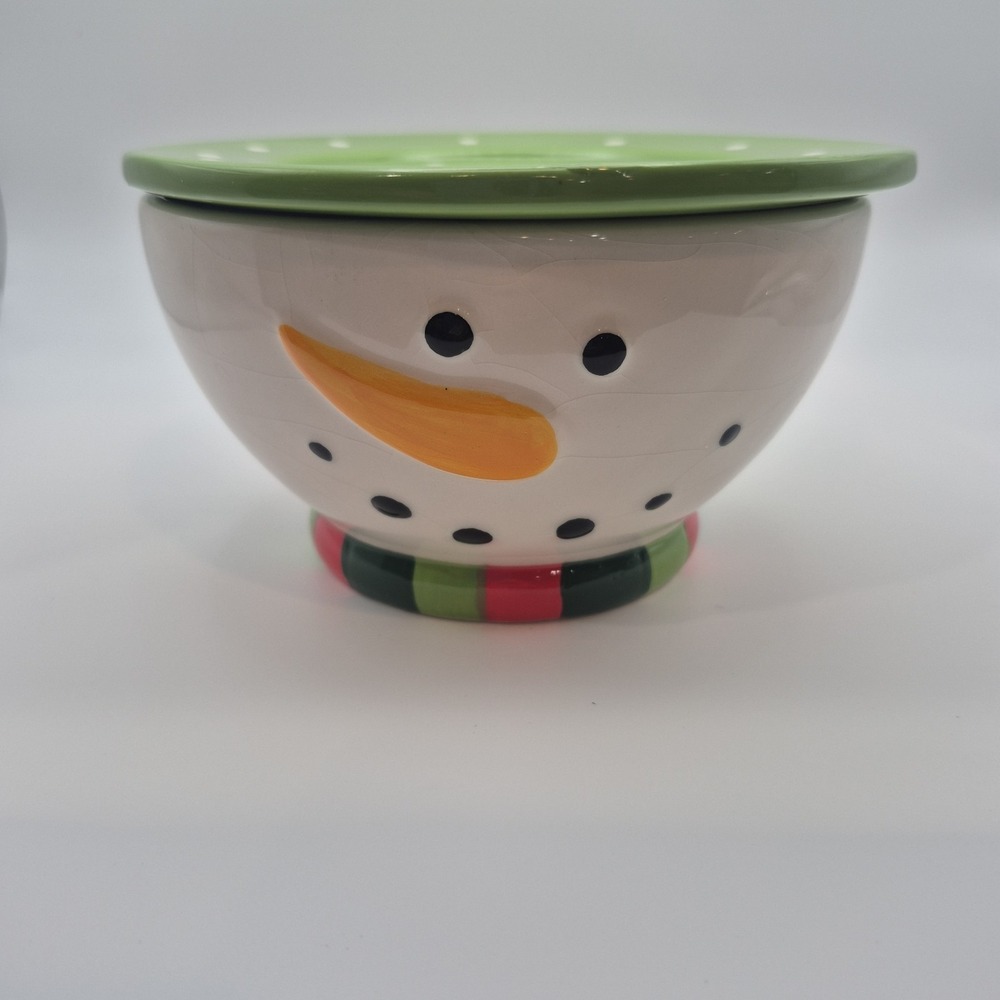 Cracker Barrel Snowman Serving Dish